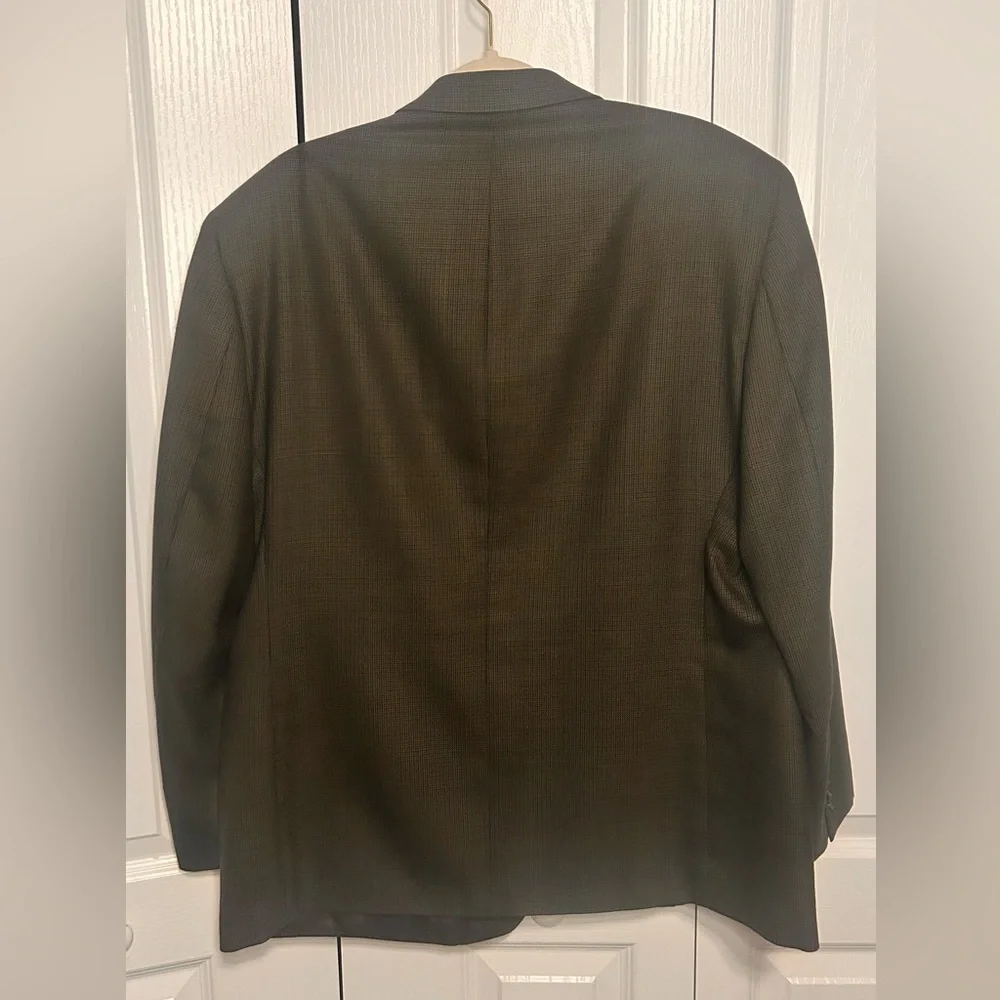 Ralph Lauren Houndstooth Blazer 44S Brown Checkered Black Label Wool 3-Button‎